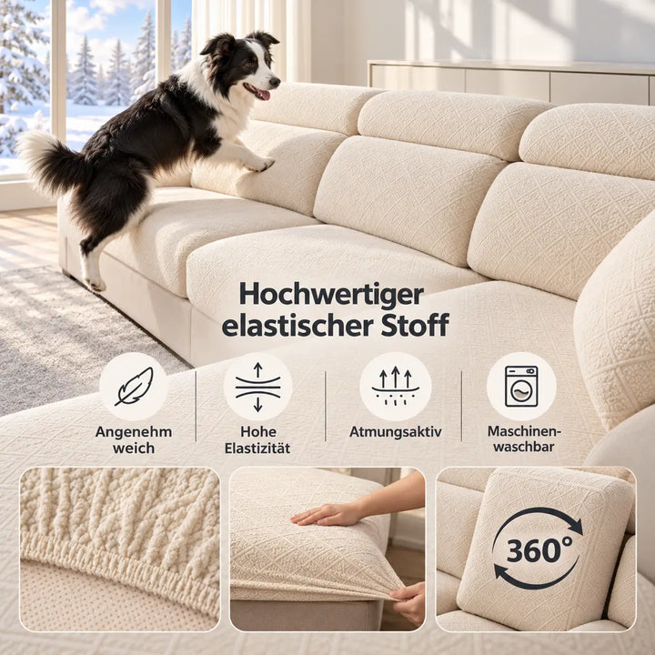 Diamond Stretch Sofa Cover, Scratch Resistant for Pets 4
