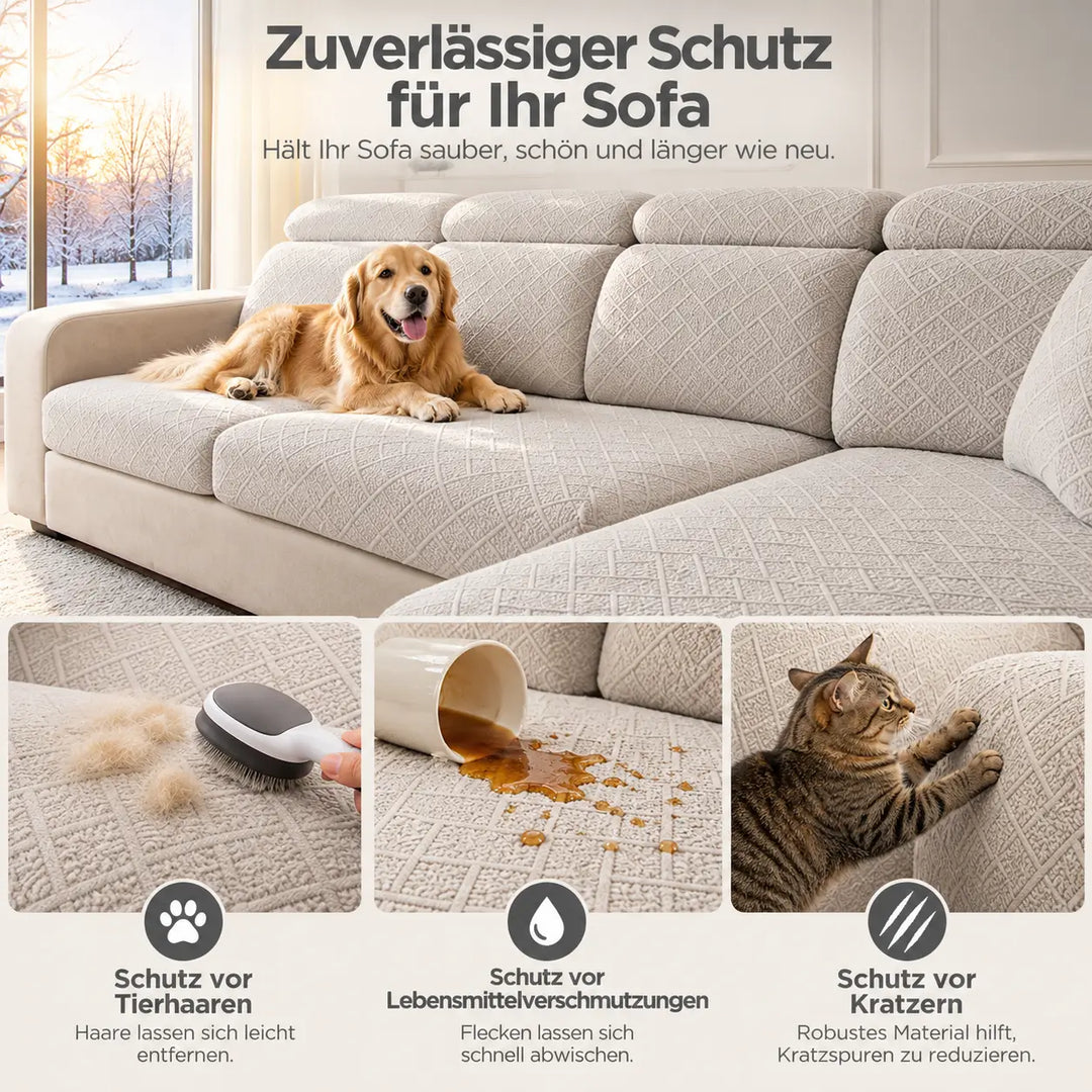 Diamond Stretch Sofa Cover, Scratch Resistant for Pets 5