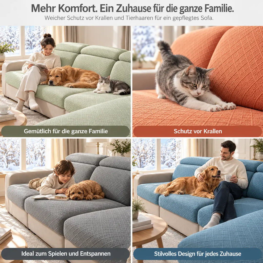 Diamond Stretch Sofa Cover, Scratch Resistant for Pets 6
