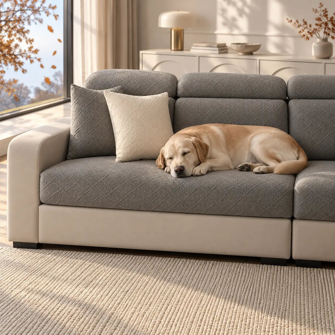 Diamond Stretch Sofa Cover, Scratch Resistant for Pets 8