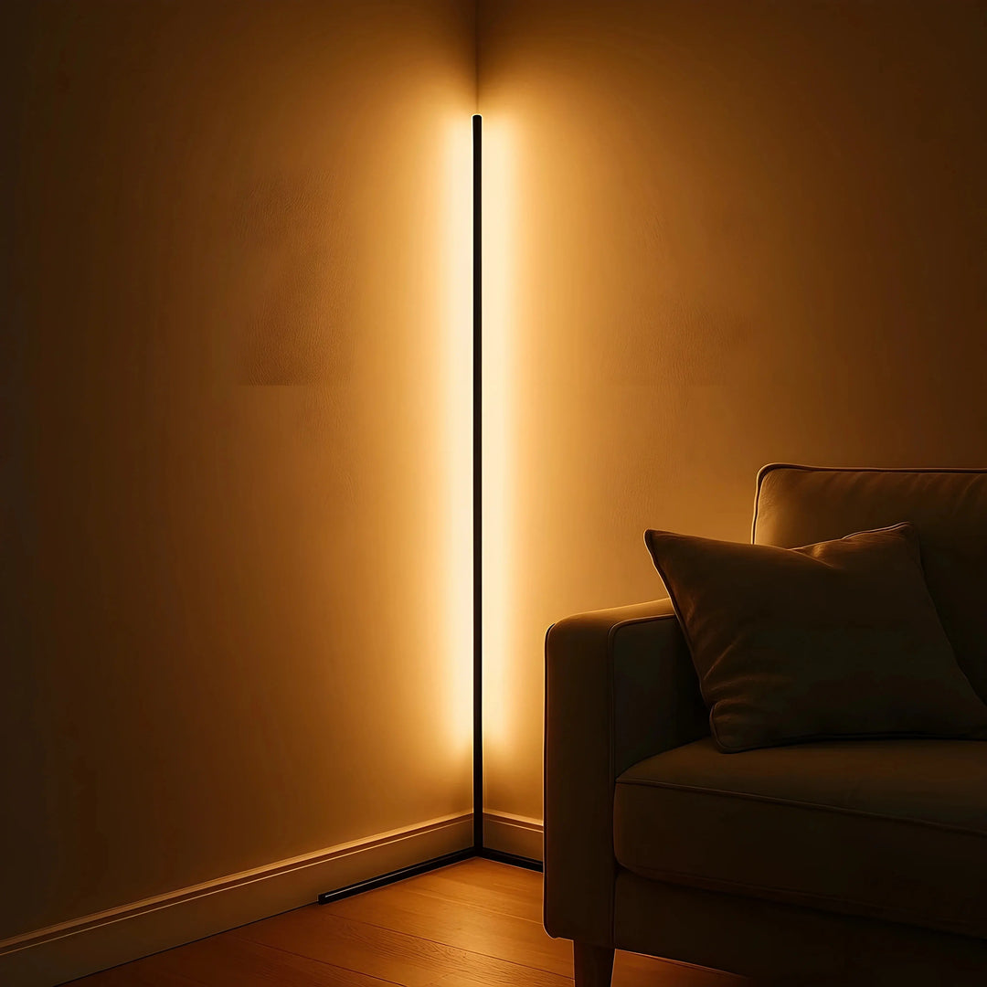 Dimmable LED Corner Floor Lamp with Remote Control 3
