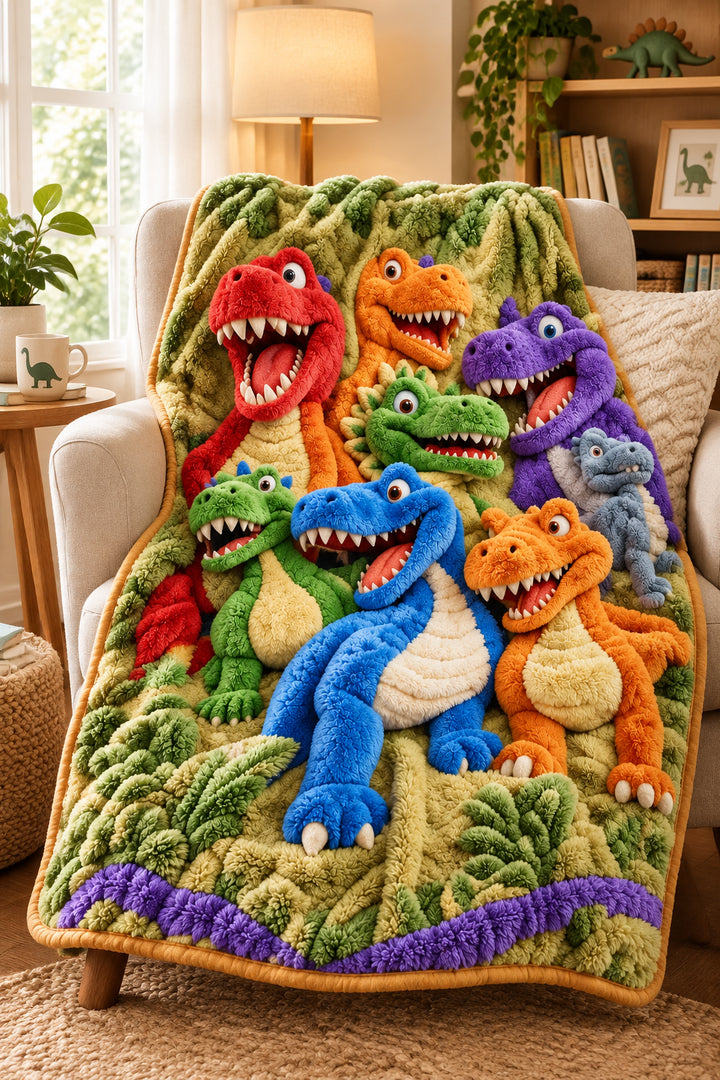 Dino Dream Blanket – Ultra Cozy & Playful Comfort