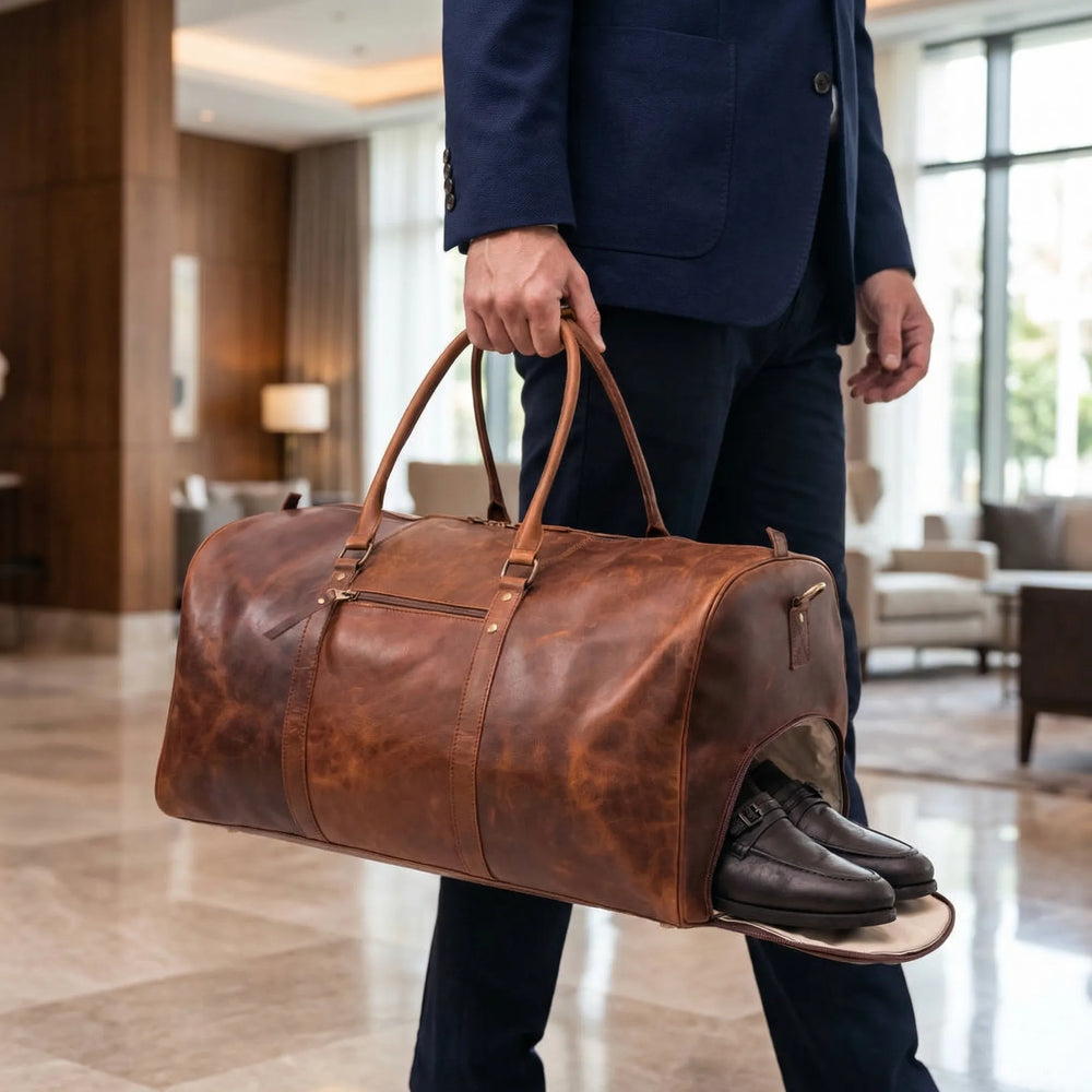 Distressed Travel Duffle - Journyx