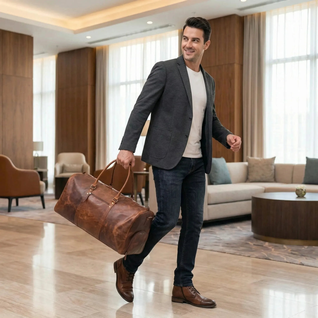 Distressed Travel Duffle - Journyx