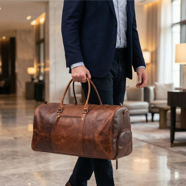 Distressed Travel Duffle - Journyx