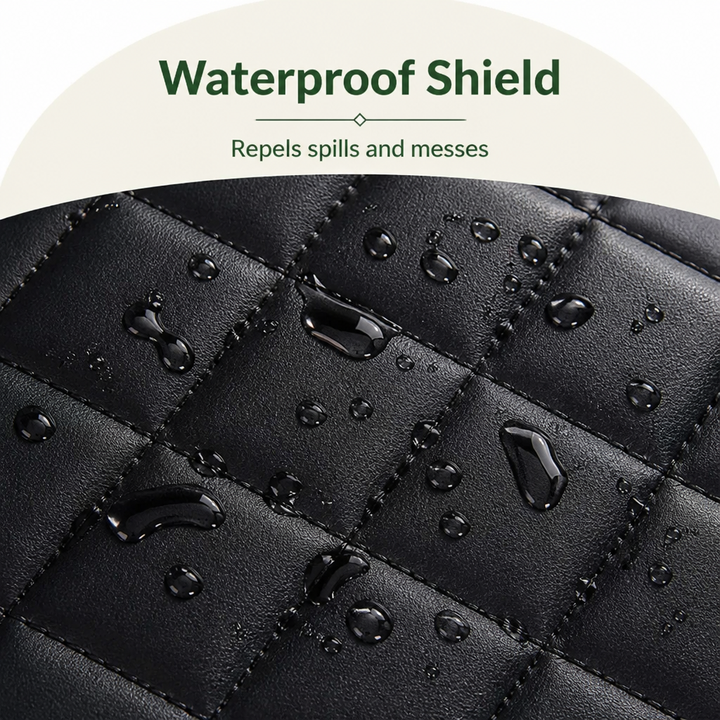 Quilted Hammock-Style Rear Seat Cover for Dogs, Waterproof & Non-Slip 3