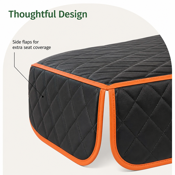 Quilted Hammock-Style Rear Seat Cover for Dogs, Waterproof & Non-Slip 4