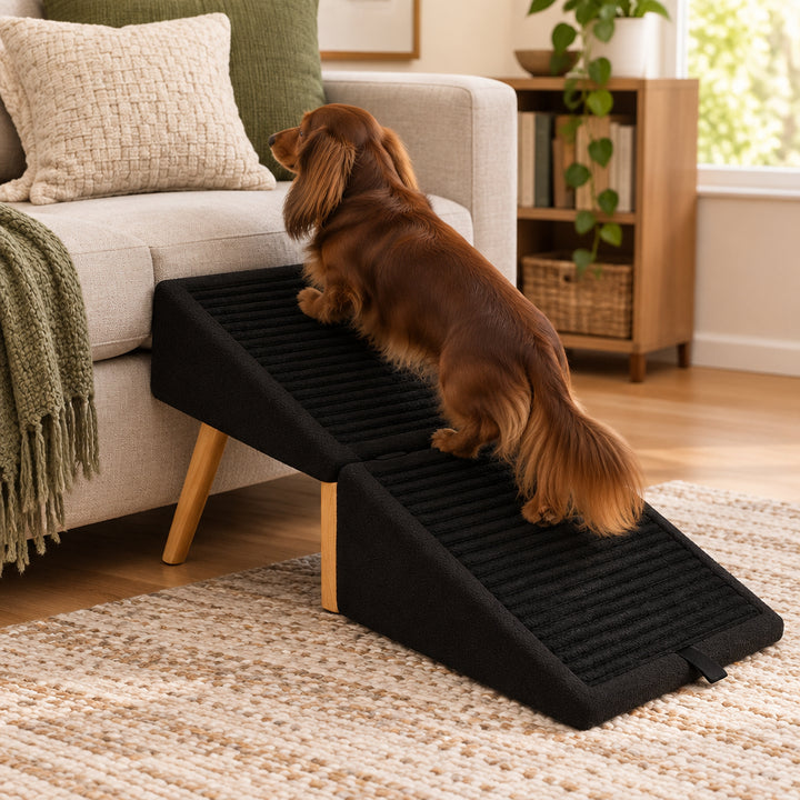 Dog Steps For Older Dogs - Foldable Foam Sofa Stairs