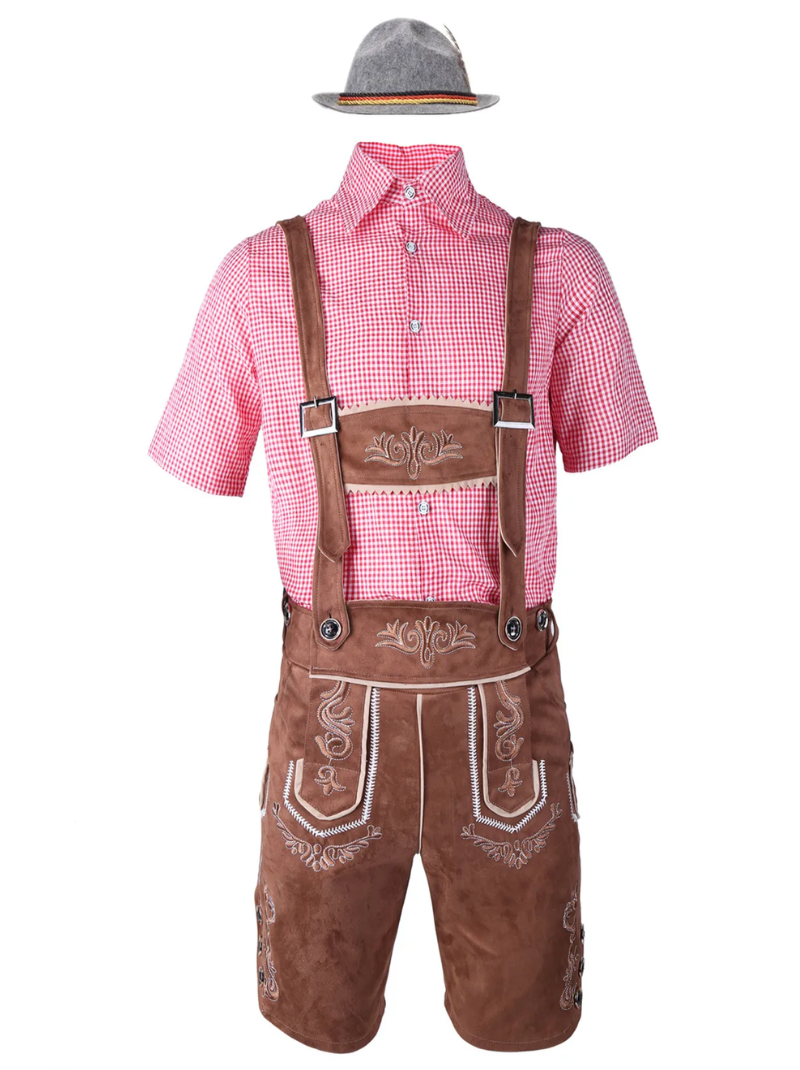 Men's German Oktoberfest Lederhosen Costume 2