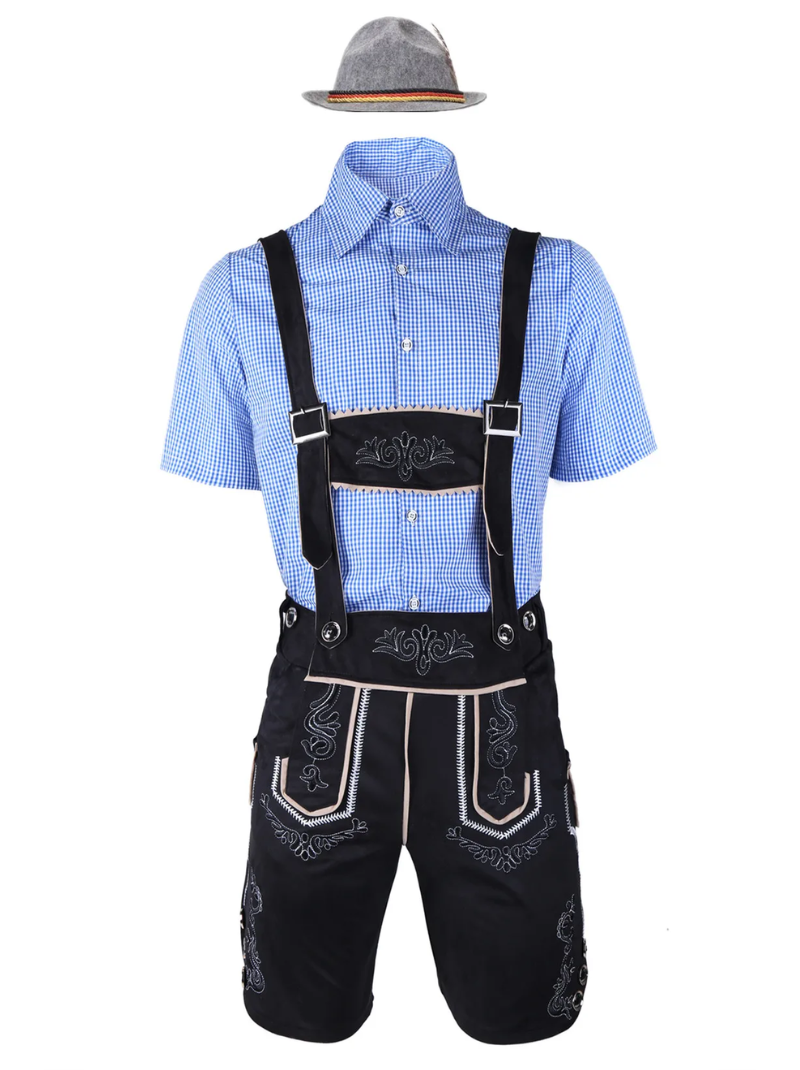 Men's German Oktoberfest Lederhosen Costume 1