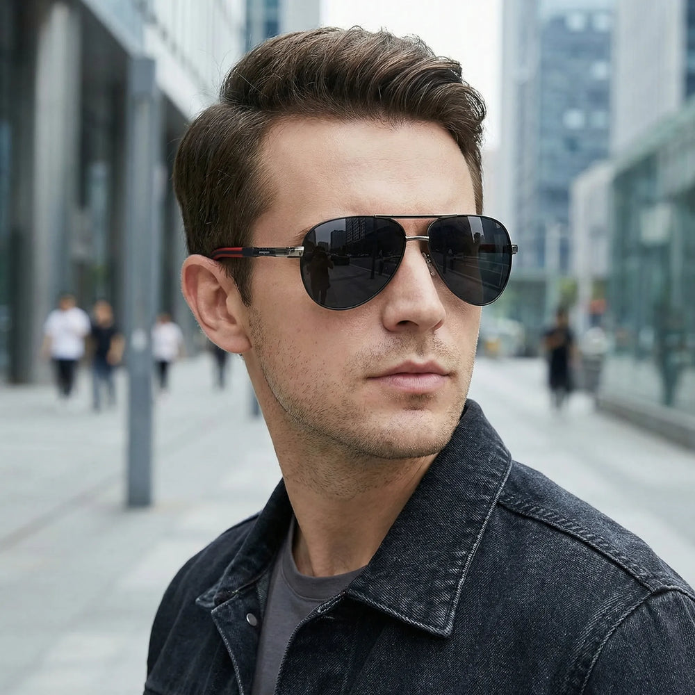 Double Bridge Aviator Sunglasses - Aviar