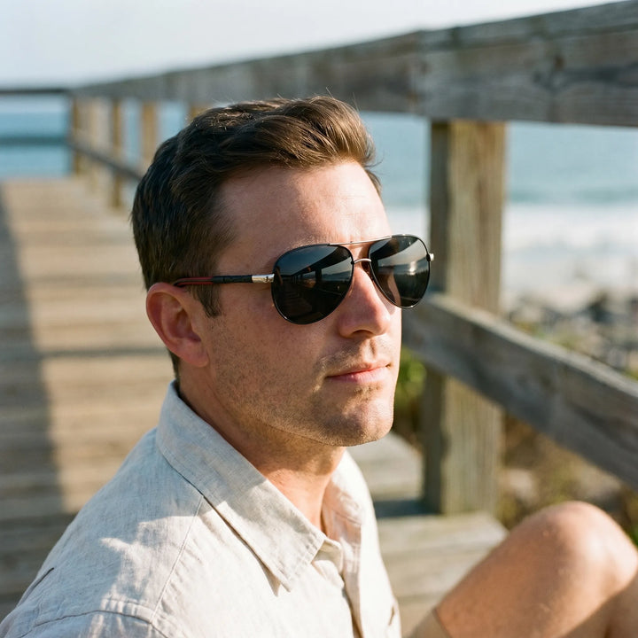 Double Bridge Aviator Sunglasses - Aviar
