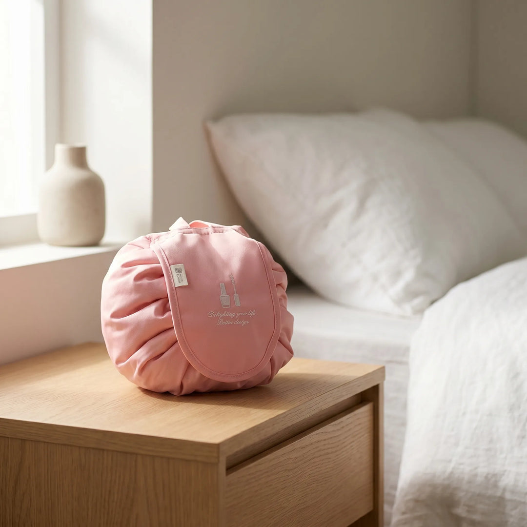 Drawstring Barrel Cosmetic Pouch - Lumipouch