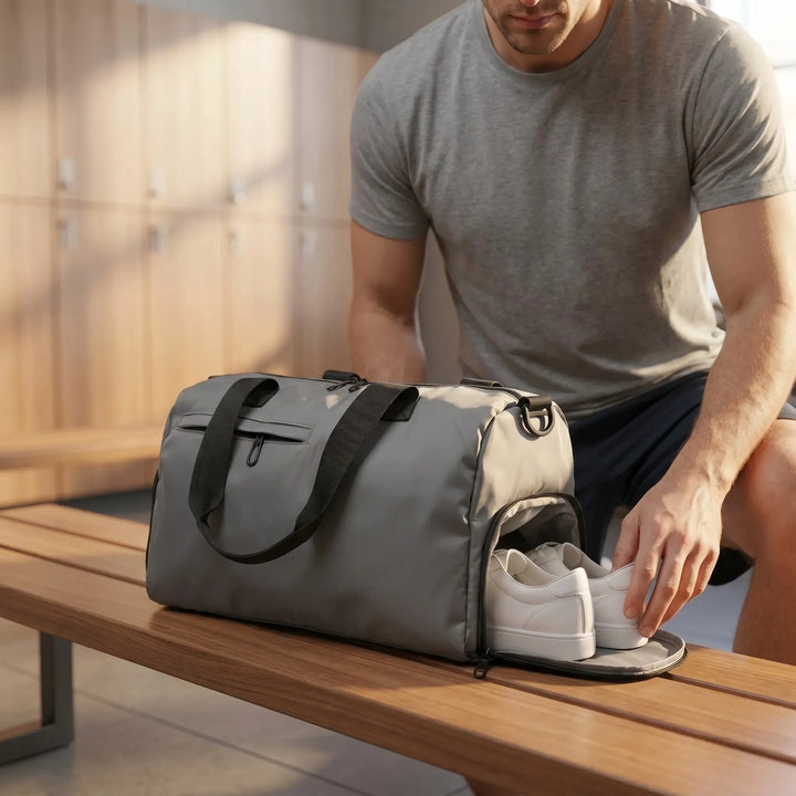 Duffel Bag With Shoe Compartment - Zovara