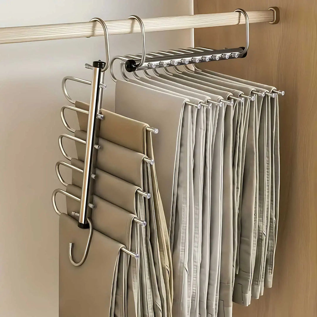 Stainless Steel Multi-Bar Hanger Organizer for Closets 1
