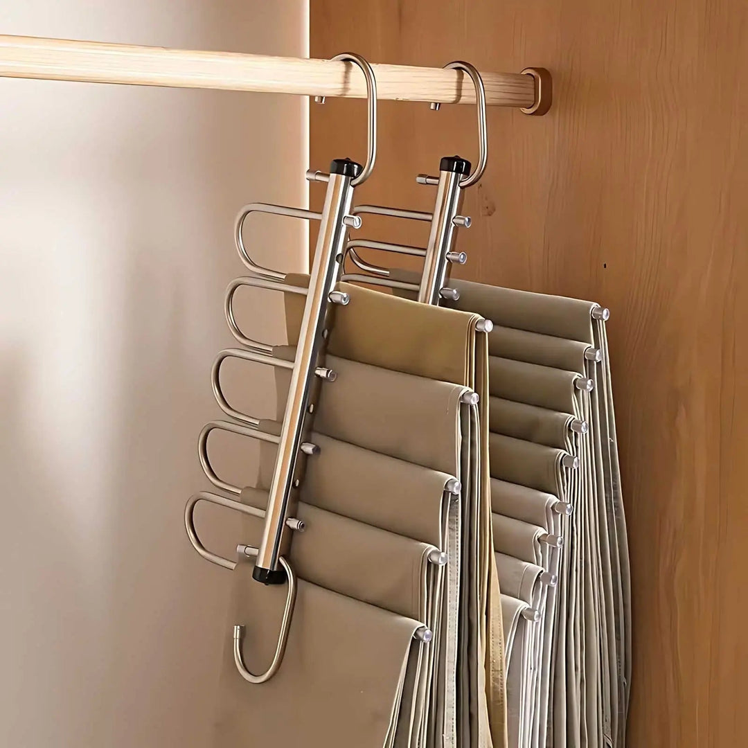 Stainless Steel Multi-Bar Hanger Organizer for Closets 4