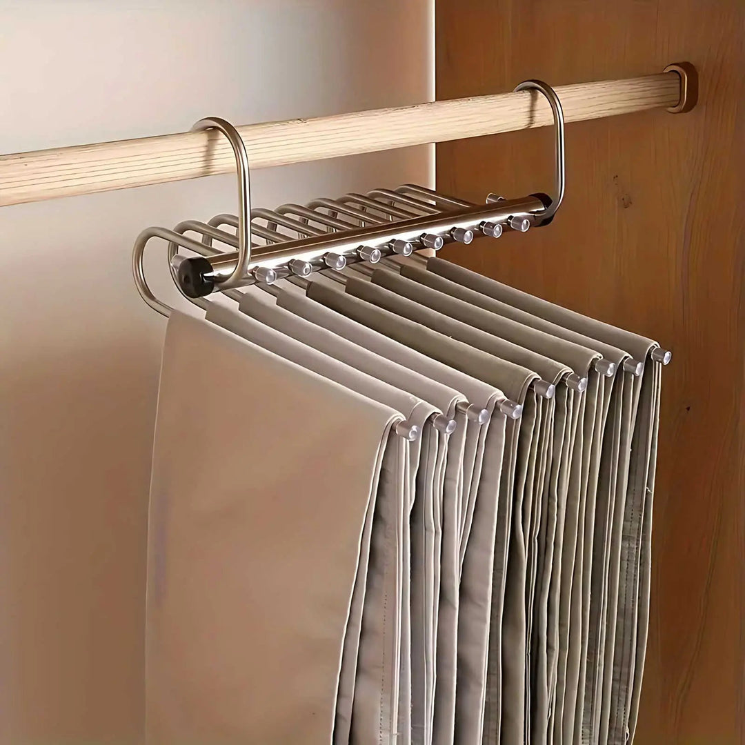 Stainless Steel Multi-Bar Hanger Organizer for Closets 5