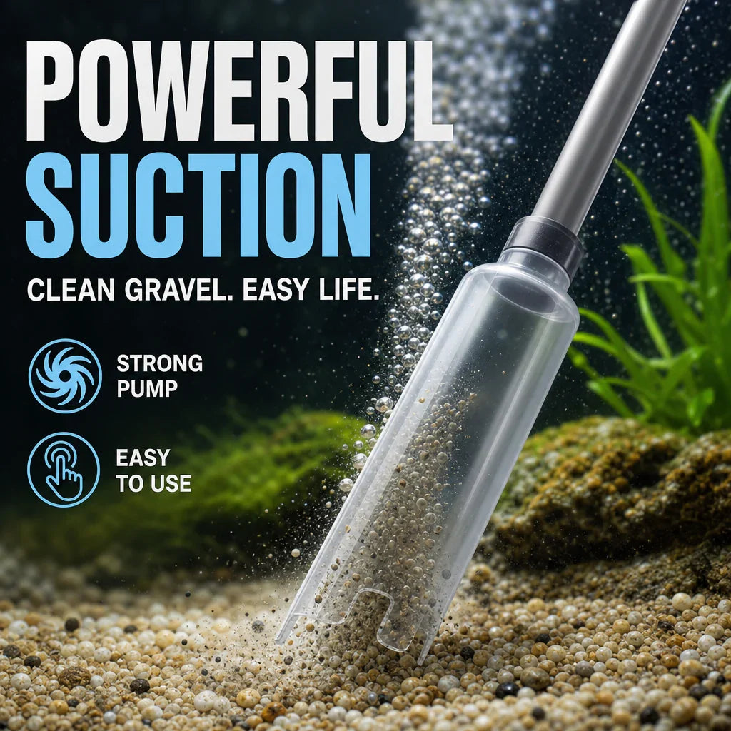 Electric Aquarium Gravel Cleaner - Battery Suction Pump for Water Changes 3
