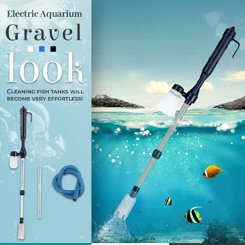 Electric Aquarium Gravel Cleaner - Battery Suction Pump for Water Changes 5