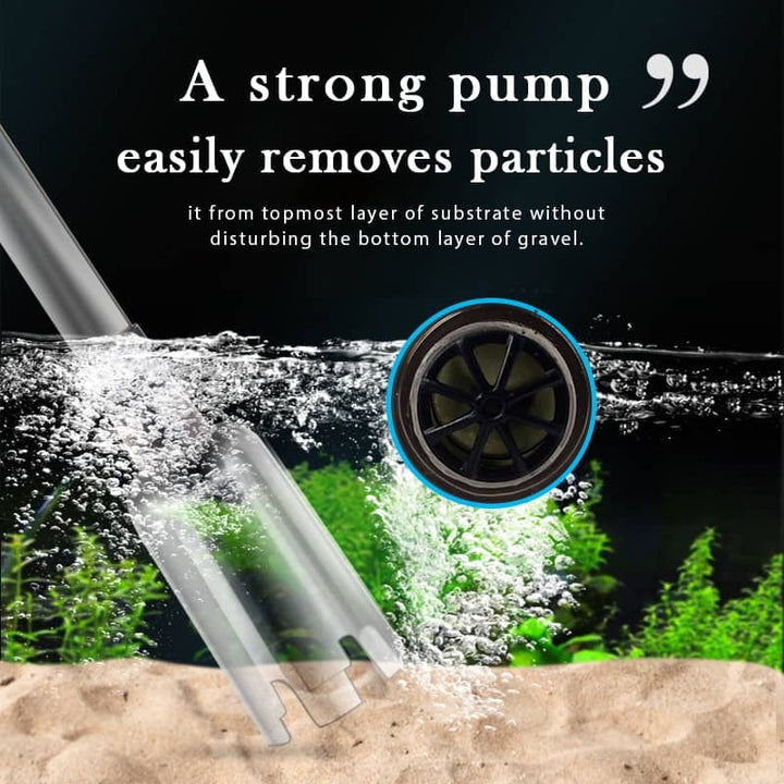 Electric Aquarium Gravel Cleaner - Battery Suction Pump for Water Changes 8