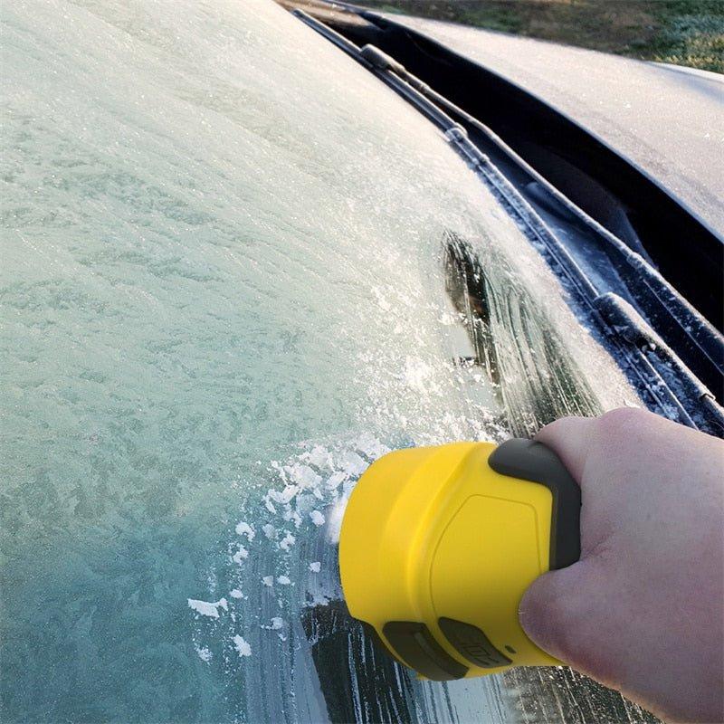 Rechargeable Electric Ice Scraper with Rotating Head and USB Charging 2