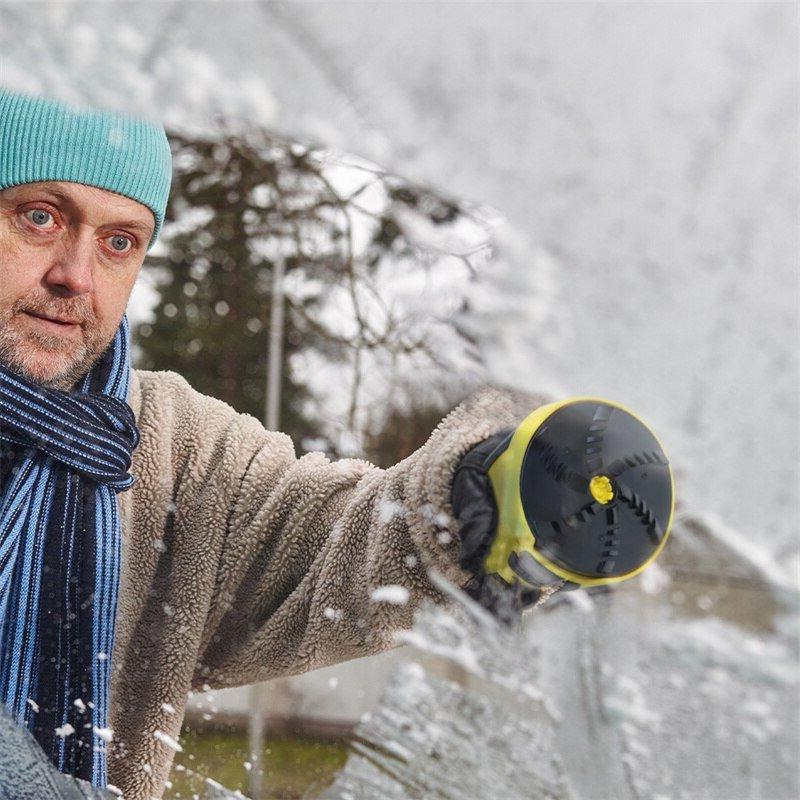 Rechargeable Electric Ice Scraper with Rotating Head and USB Charging 3