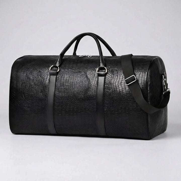 Embossed Barrel Duffel Bag - Crodal