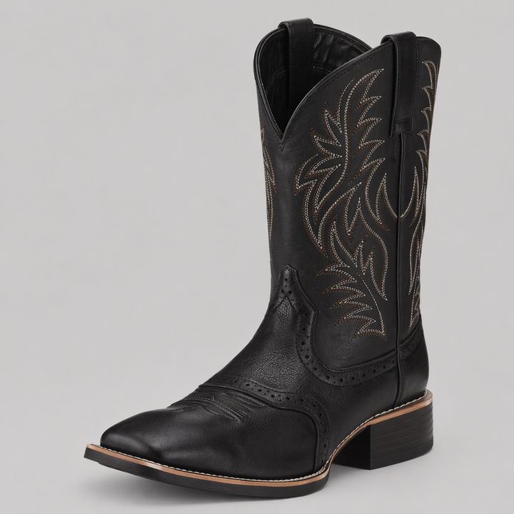 Men's Embroidered Western Cowboy Boots with Pointed Toe 1