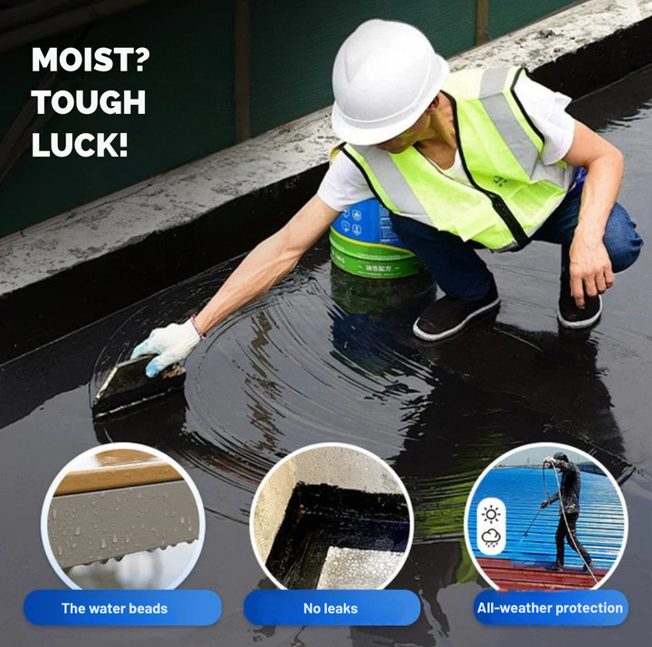 Waterproof Sealant Coating for Walls, Floors & Concrete - Brush-On Leak Barrier 3