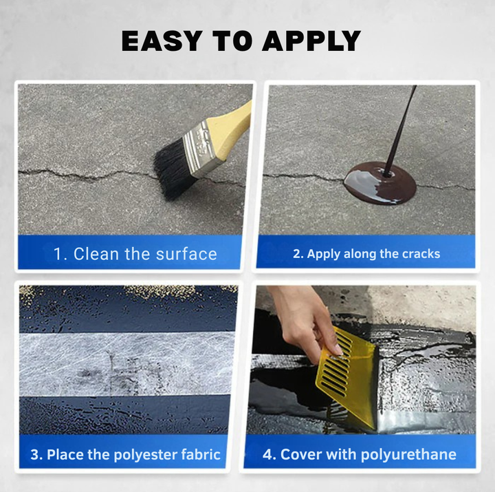 Waterproof Sealant Coating for Walls, Floors & Concrete - Brush-On Leak Barrier 9