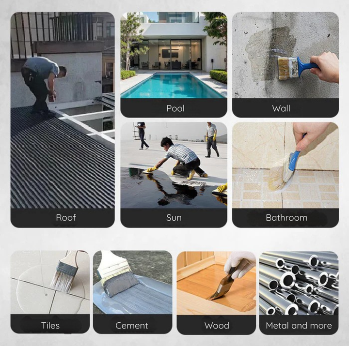 Waterproof Sealant Coating for Walls, Floors & Concrete - Brush-On Leak Barrier 4