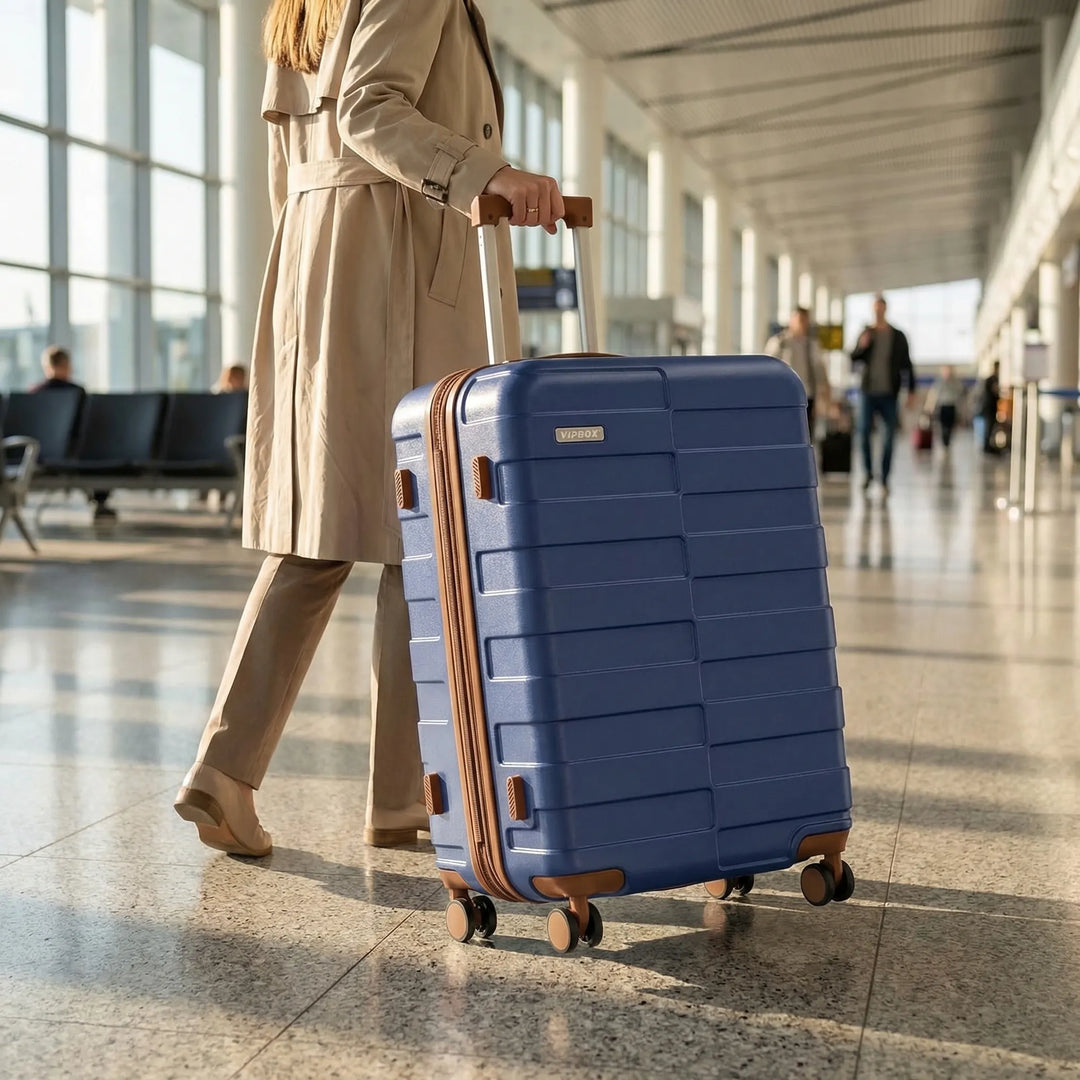 Expandable Hard Shell Checked Suitcase - Voyagio