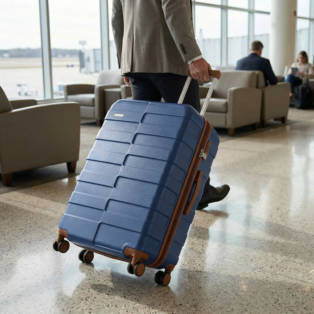 Expandable Hard Shell Checked Suitcase - Voyagio