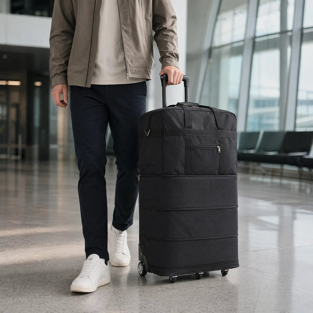 Expandable Soft Rolling Luggage - FlexiRoll