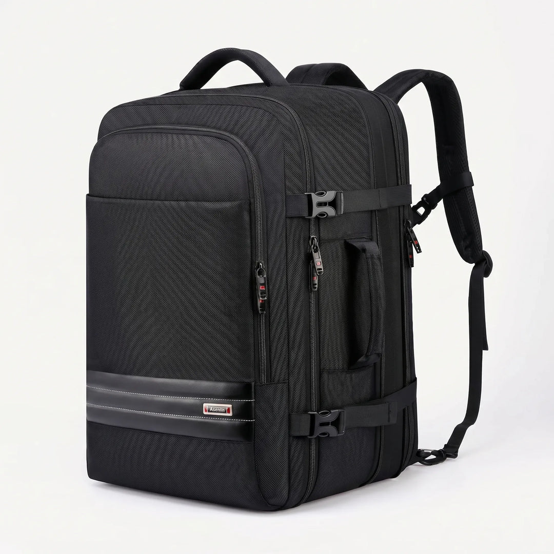 Expandable Travel Backpack - For Men and Women - 45L to 55L Capacity - Water-Resistant - Fits 18 Inch Laptops - Modern Style