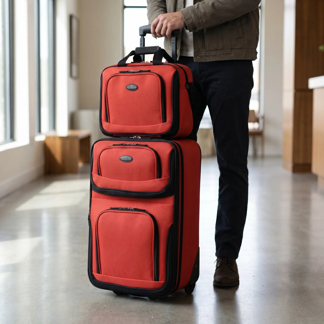 Expandable Softside Carry-On Luggage Set - Voytrex