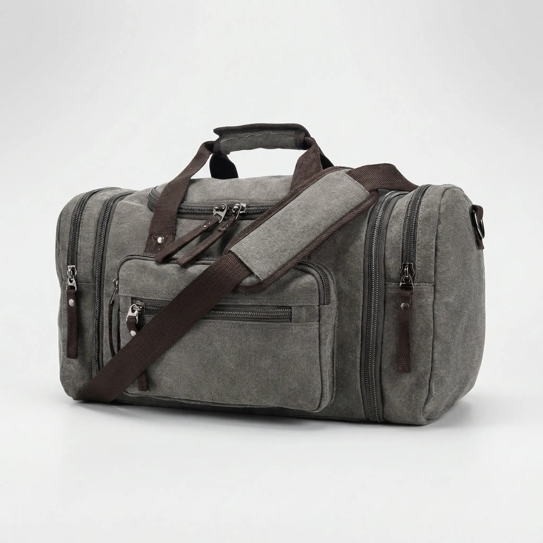 Expandable Canvas Weekender Duffel Bag - Traxpand