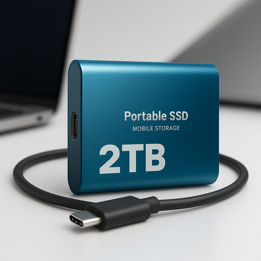 External SSD 2TB Portable Shockproof High-Speed Storage Drive 2
