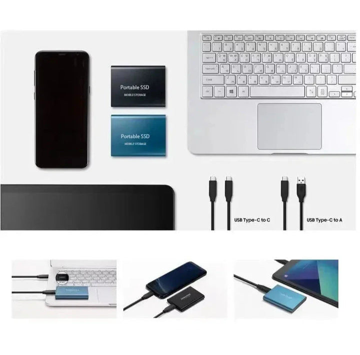 External SSD 2TB Portable Shockproof High-Speed Storage Drive 8