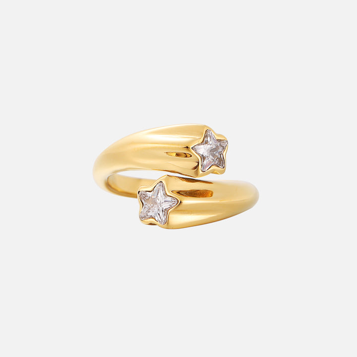 Star Ring – Adjustable Gold Wraparound Star Ring 1