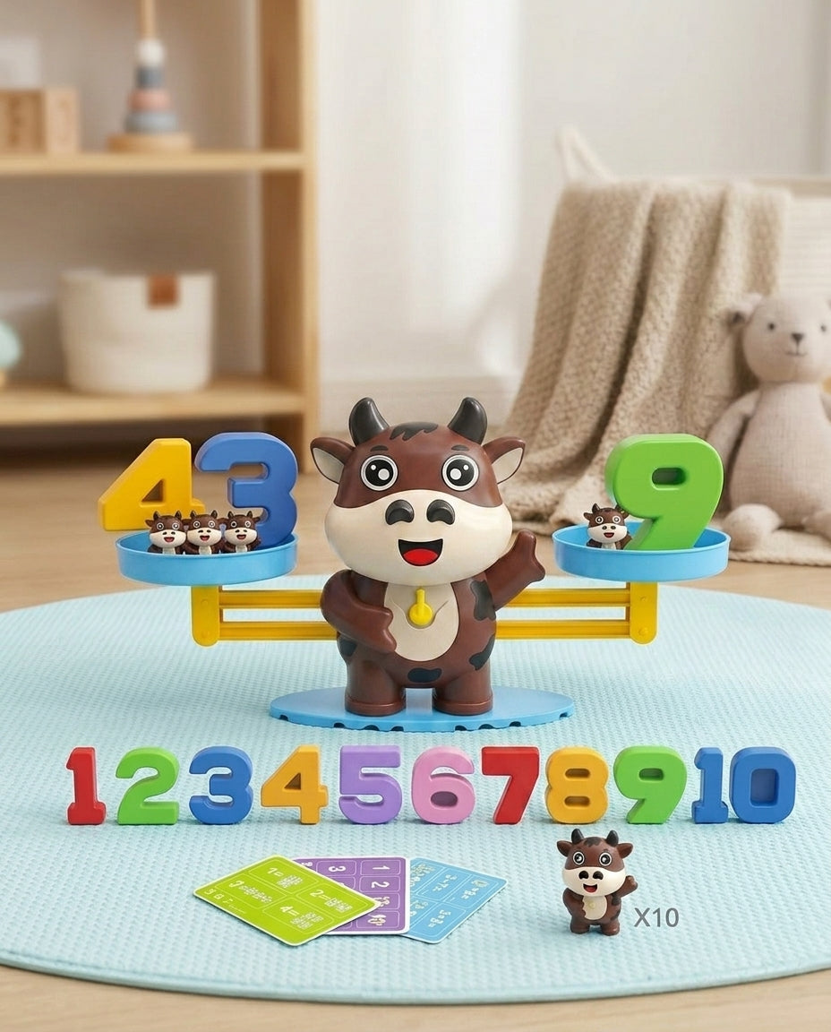 Number Balance Toy for Toddlers, Hands-On Math Learning Set 8