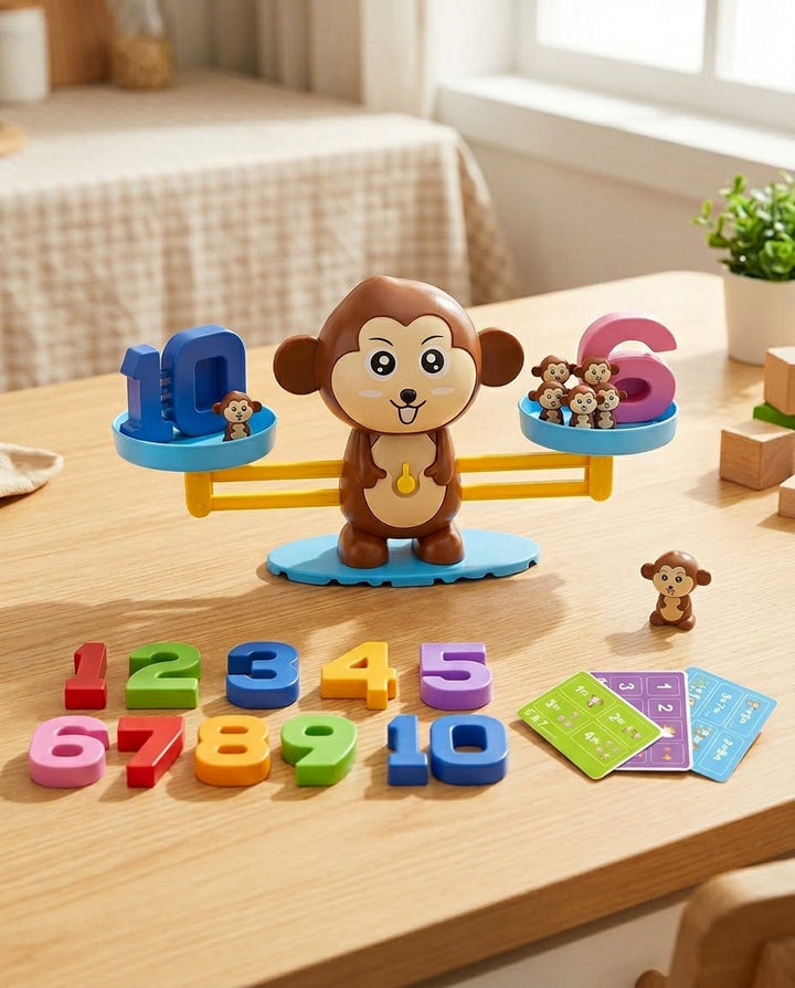Number Balance Toy for Toddlers, Hands-On Math Learning Set 1