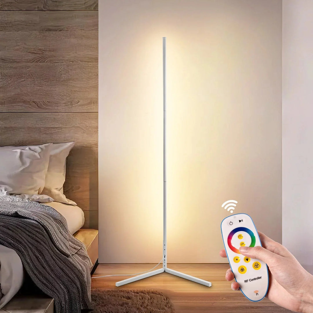 Dimmable LED Corner Floor Lamp with Remote Control 9