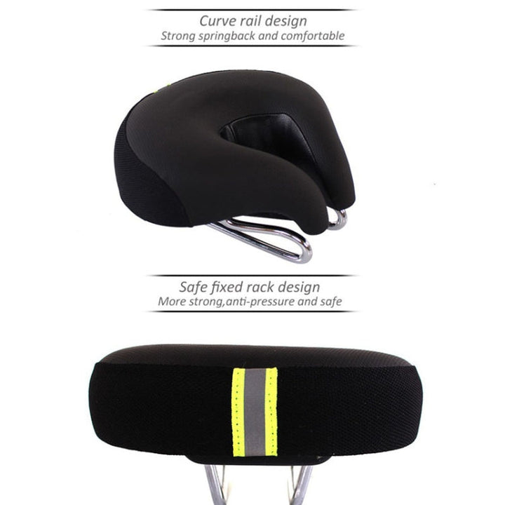Noseless Mountain Bike Seat | Ergonomic Padded Cushion | Pressure Relief 5