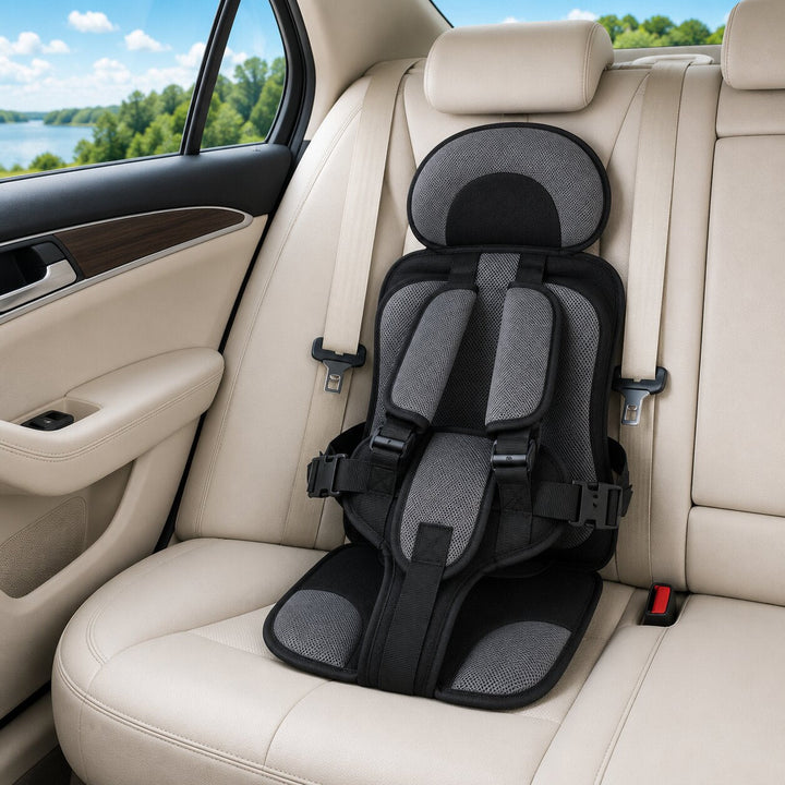 Foldable Car Booster Seat for Kids | Adjustable Harness | Compact 7