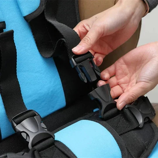 Foldable Car Booster Seat for Kids | Adjustable Harness | Compact 3
