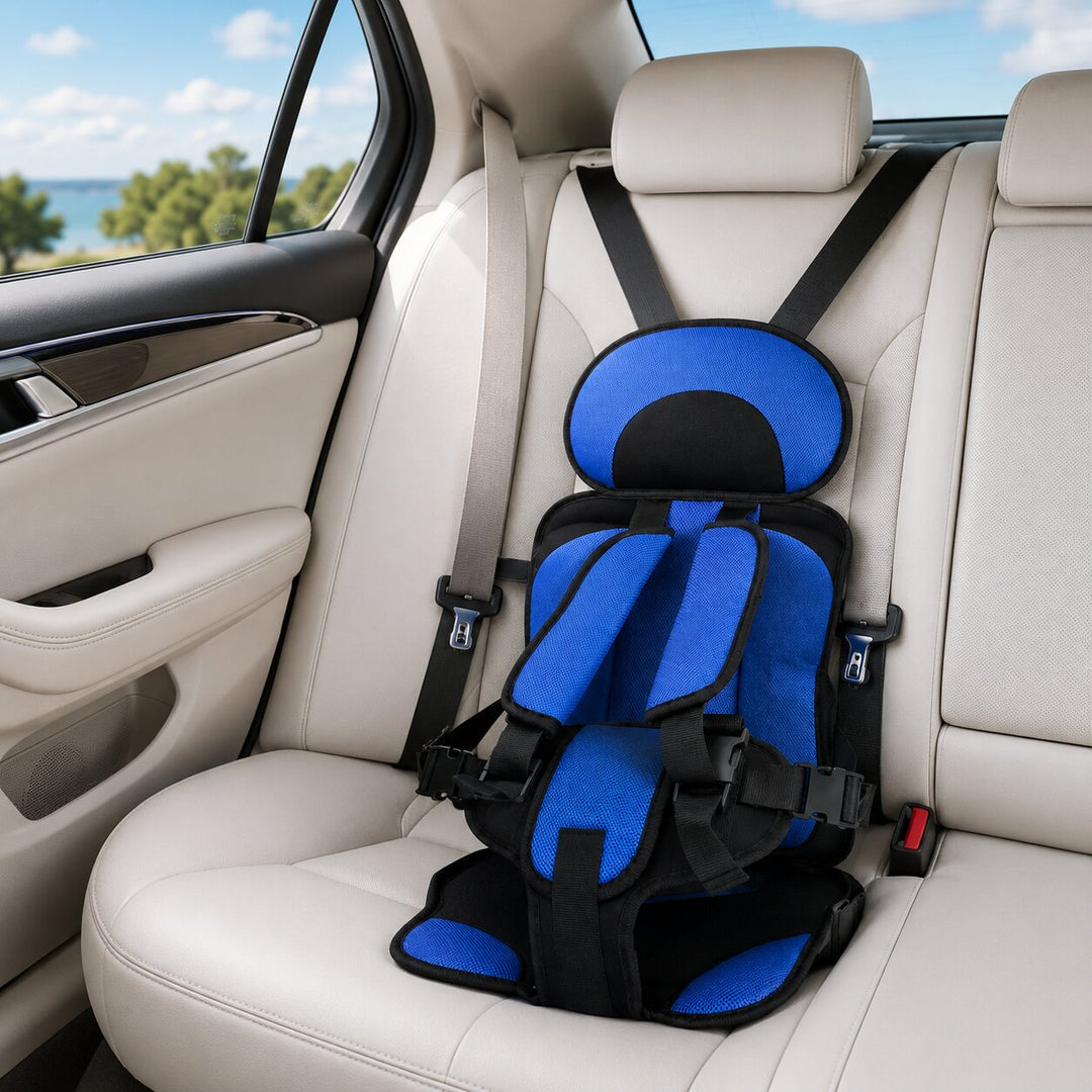 Foldable Car Booster Seat for Kids | Adjustable Harness | Compact 4