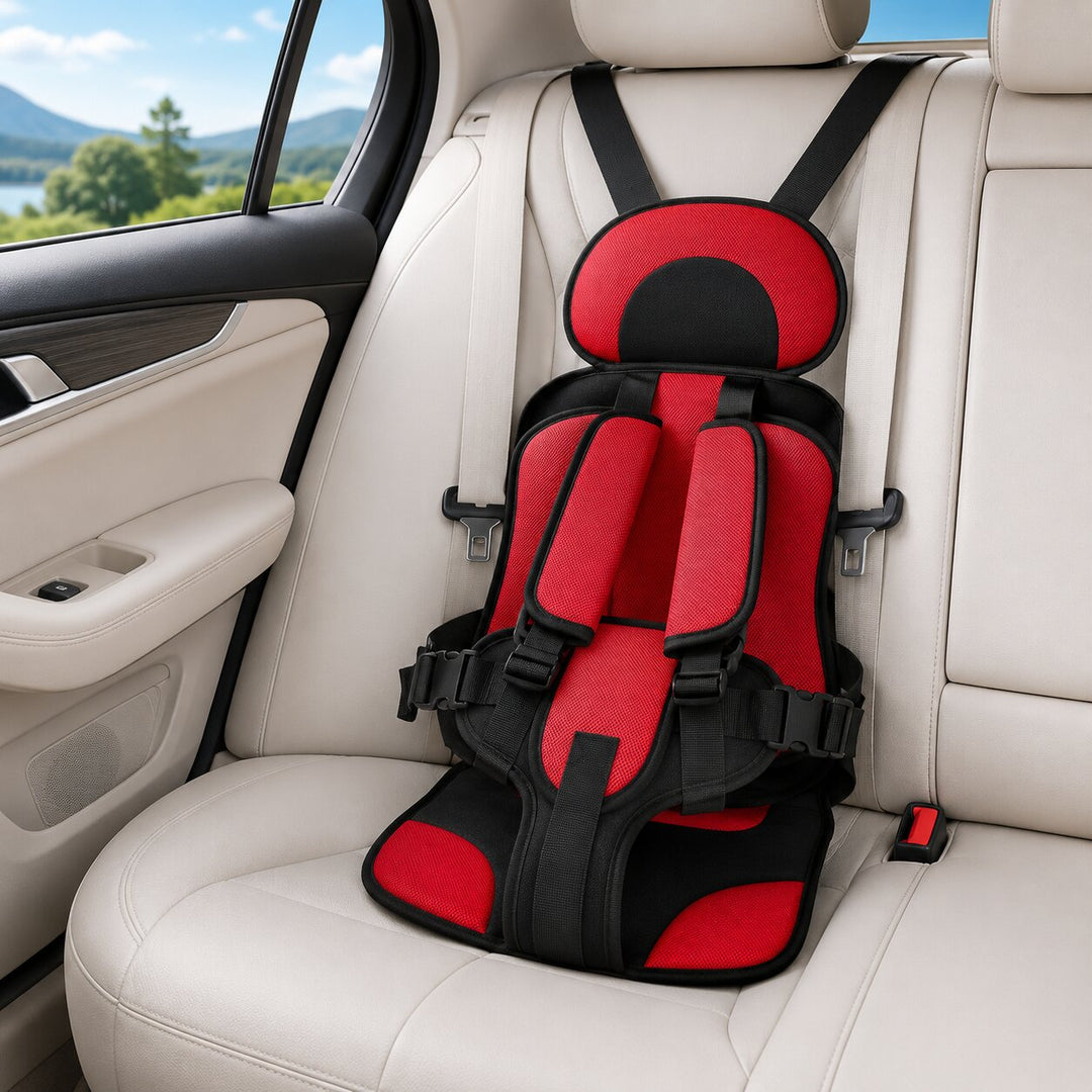 Foldable Car Booster Seat for Kids | Adjustable Harness | Compact 5