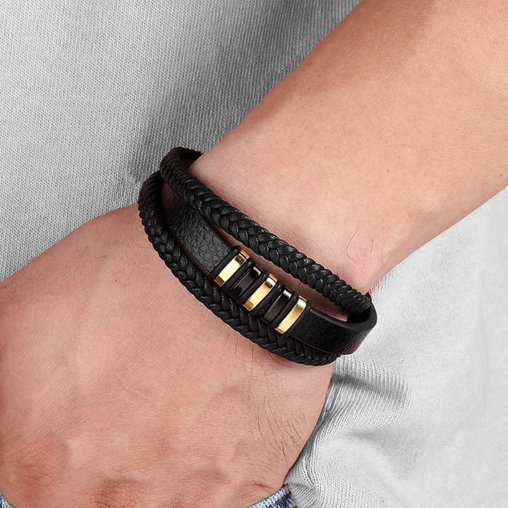 To My Son Never Alone Braided Bracelet Gift Set 7