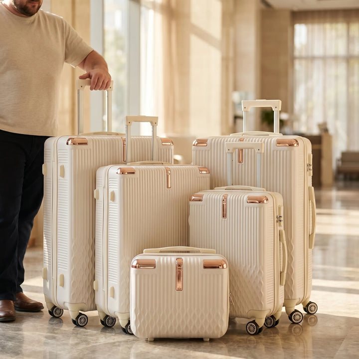 5-Piece hard-shell Spinner Luggage Set - Voyello